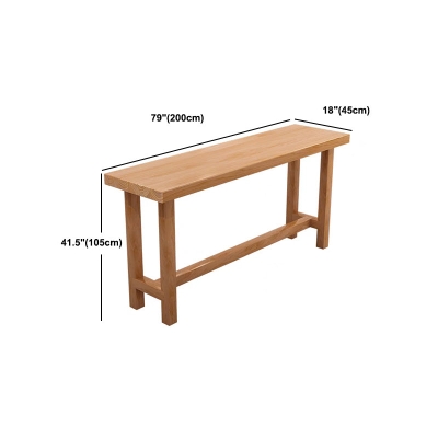 1/6/11-teiliges modernes rechteckiges Kneipentisch-Set aus Holz, Tresentisch mit r&uuml;ckenfreien Hockern