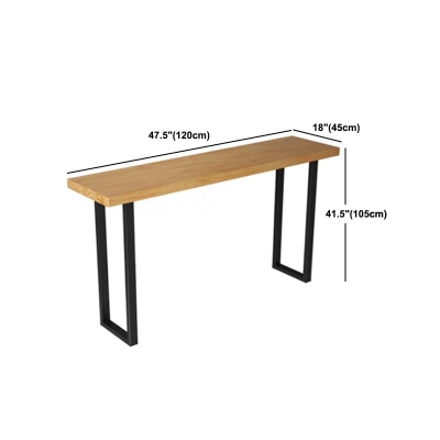 Modernes 1/7-teiliges Bartisch-Set, rechteckiger Holz-Thekentisch mit Hockern