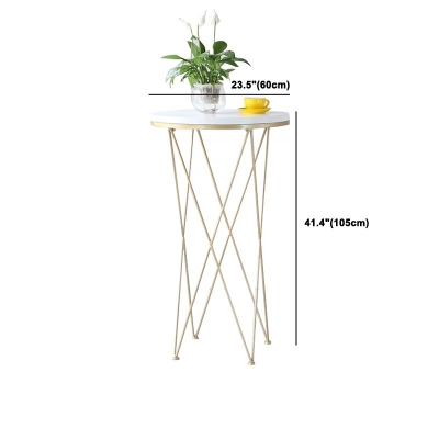 1/3-teiliges Bartisch-Set im Glam-Stil mit Kunstmarmorplatte
