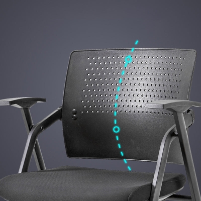 Sedia da conferenza ergonomica con schienale medio Sedia per ospiti contemporanea senza ruote