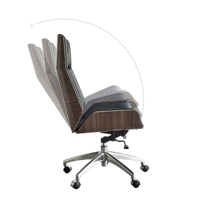 Zeitgen&ouml;ssischer Stuhl mit hoher R&uuml;ckenlehne und ergonomischem Chefsessel