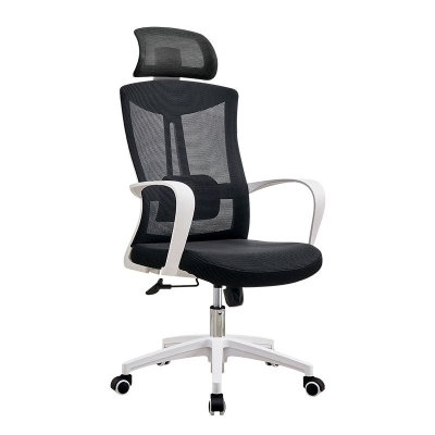 Moderner Schreibtischstuhl mit fester Armlehne und ergonomischem B&uuml;rostuhl mit hoher R&uuml;ckenlehne