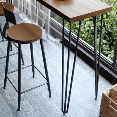 1/4/5-teiliges Kneipentisch-Set, modernes Massivholz-Thekenh&ouml;hen-Set