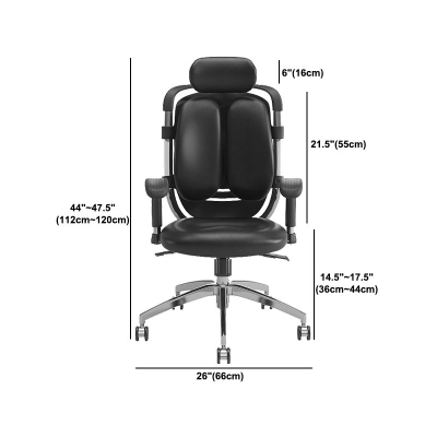 Sedia da ufficio contemporanea Sedia da computer in pelle Sedia da ufficio ergonomica