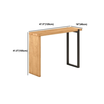 Set da bancone rettangolare moderno per interni Set tavolo e sgabello in legno massello da 1/2/3 pezzi