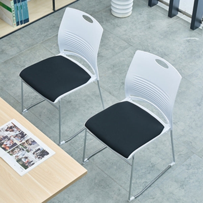 Moderner B&uuml;rostuhl ohne Rollen, gepolsterter B&uuml;rostuhl ohne Armlehnen