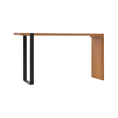 1/2-teiliges, luxuri&ouml;ses, rechteckiges Kneipentisch-Set aus Holz mit Thekentisch und r&uuml;ckenfreien Hockern