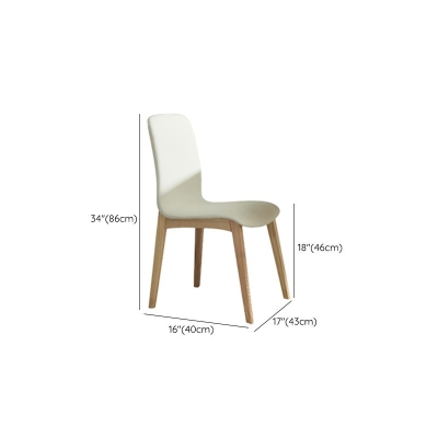 Esszimmerst&uuml;hle aus Massivholz f&uuml;r die K&uuml;che, Parsons-Stuhl in Wei&szlig;