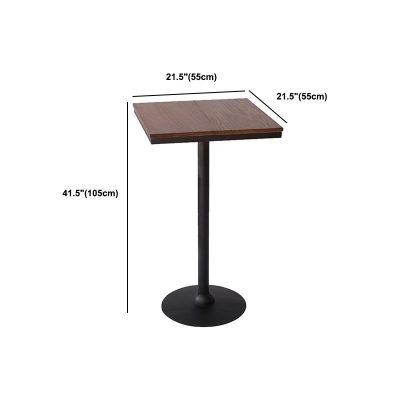 Industrielles 1/3/4/5-teiliges Bartisch-Set aus Massivholz mit festem Tisch, Tresentisch