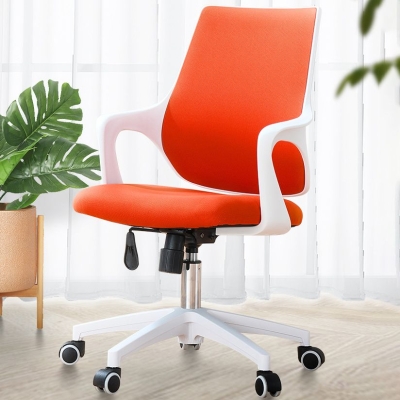 Moderner B&uuml;rostuhl, ergonomischer Schreibtischstuhl mit Lendenwirbelst&uuml;tze und festen Armlehnen