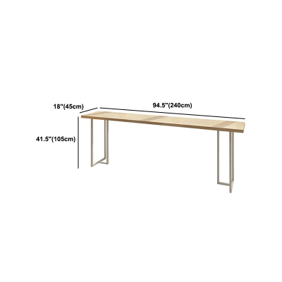 Rechteckiges Massivholz-Bartisch-Set, 1/5/6-teilig, Thekentisch mit r&uuml;ckenfreien Hockern