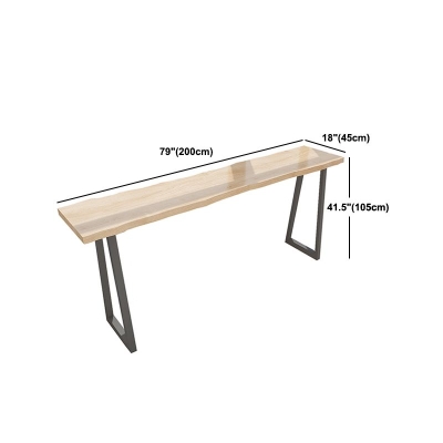 Rechteckiges Massivholz-Bartisch-Set, moderner 1/5-teiliger Thekentisch mit r&uuml;ckenfreien Hockern