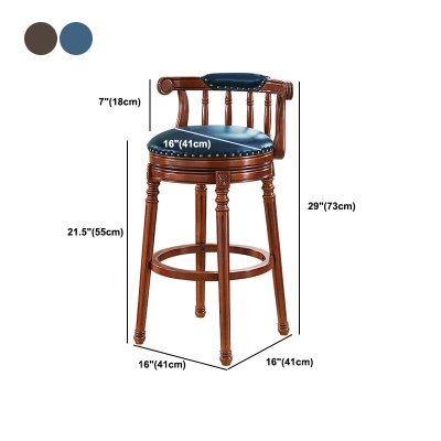 Bartisch im modernen Stil, 1/3-teilig, brauner Massivholz-Thekentisch