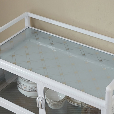 Zeitgen&ouml;ssischer Sideboard-Buffettisch aus Metall f&uuml;r das Wohnzimmer