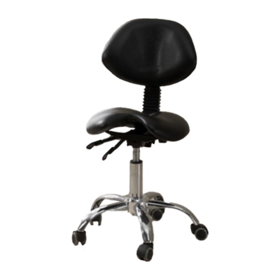 Sedia da scrivania moderna con ruote Sedia da scrivania in pelle in bianco/nero
