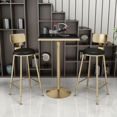 Glam 1/3/5-teiliges Stehtisch-Set aus Kunstmarmor, festes Tisch-Theken-Set f&uuml;r den Heimgebrauch