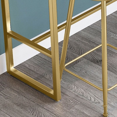 Tavolo da bistr&ograve; in stile moderno in finto marmo bianco per uso nel patio