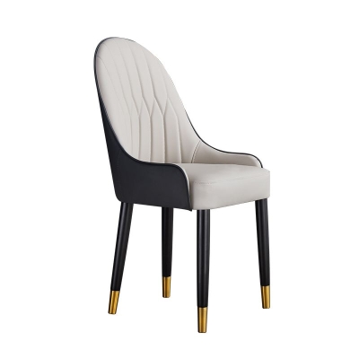 Glamour&ouml;ser Parsons-Polsterstuhl mit Massivholzbeinen f&uuml;r das Esszimmer