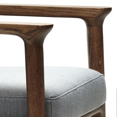 Sessel aus massivem Holz, gepolsterter moderner Esszimmerstuhl f&uuml;r Zuhause