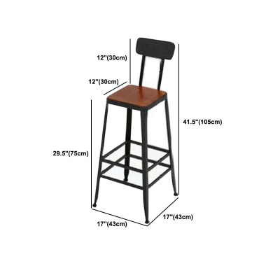 1/5-teiliges industrielles rechteckiges Kneipentisch-Set aus Holz, Tresentisch mit hohen Hockern