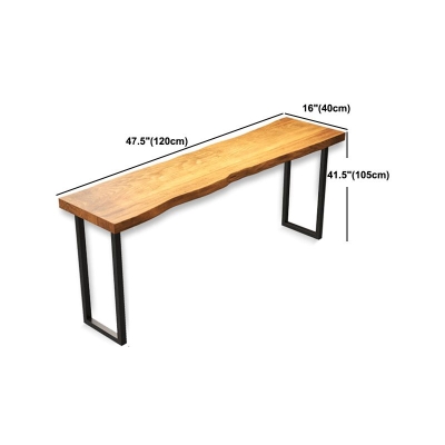 Industrielles rechteckiges Stehtisch-Set, 1/5-teilig, naturfarbener Holz-Thekentisch