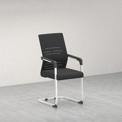 Moderner B&uuml;rostuhl mit festen Armlehnen, ohne Rollen, ergonomischer Gaming-Stuhl