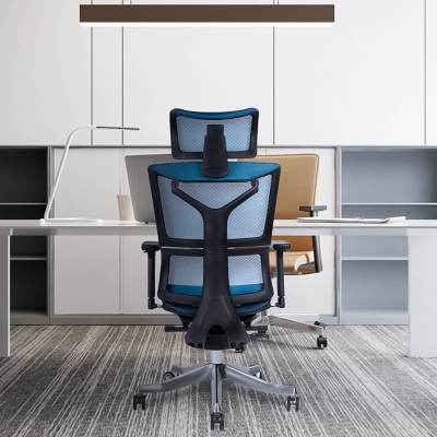 Zeitgen&ouml;ssischer B&uuml;rostuhl aus Stoff mit hoher R&uuml;ckenlehne, verstellbarer ergonomischer B&uuml;rostuhl