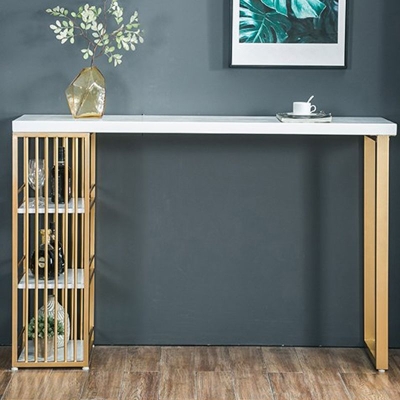 Glam 1/3-teiliges Bartisch-Set, rechteckiger Holz-Thekentisch mit hohen Hockern f&uuml;r Caf&eacute;