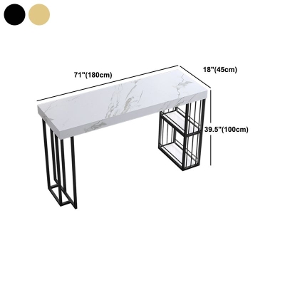 Set tavolo da bar moderno da 1/3 pezzi Tavolo da bancone rettangolare in pietra con sgabelli per sala da pranzo
