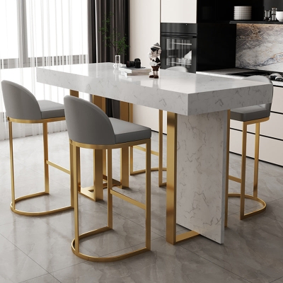 Skandinavischer Eimer-Theken- und Barhocker-Barhocker aus Kunstleder f&uuml;r das Esszimmer