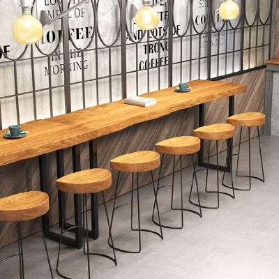 Tavolo da bar moderno da altezza Tavolo da bar da bistrot con piano in legno massello per soggiorno