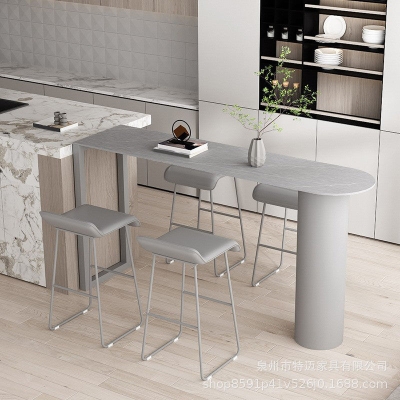 Barhocker im modernen Stil, r&uuml;ckenfrei, aus PU-Leder, mit Metallbeinen