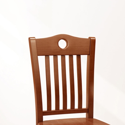 Stuhl im traditionellen Stil f&uuml;r Esszimmer und K&uuml;che ohne Armlehnen mit Holzbeinen