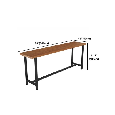 Modernes 1/9-teiliges Bartisch-Set, rechteckiger Tresentisch aus Kiefernholz f&uuml;r Milchtee-Shop