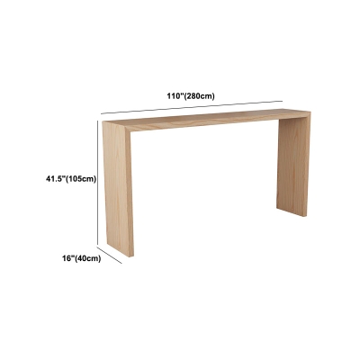 Modernes rechteckiges Bartisch-Set aus massivem Holz, 1/7-teilig, Thekentisch mit r&uuml;ckenfreien Hockern