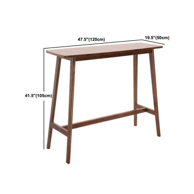 Modernes rechteckiges Bartisch-Set aus Eschenholz, 1/2/3-teilig, Thekentisch mit armlosen Hochhockern