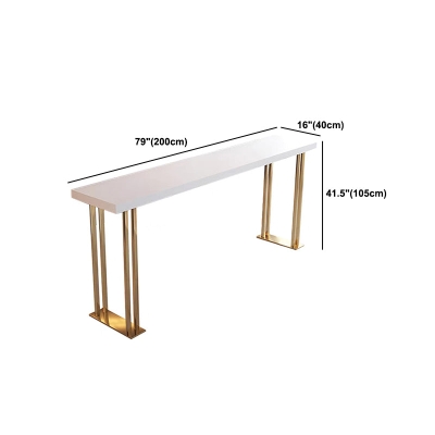 Modernes rechteckiges Bartisch-Set aus massivem Holz, 1/3-teilig, Tresentisch mit wei&szlig;en Hockern