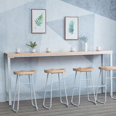 Nowoczesny st&oacute;ł barowy z litego drewna. St&oacute;ł barowy bistro do jadalni