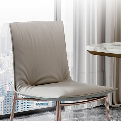Esszimmerstuhl im Glam-Stil, gepolsterter Beistellstuhl f&uuml;r das Wohnzimmer
