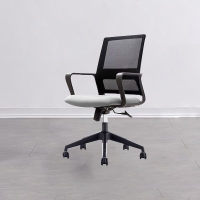 Ergonomischer Schreibtischstuhl aus Netzstoff mit mittlerer R&uuml;ckenlehne und Neigungsmechanismus