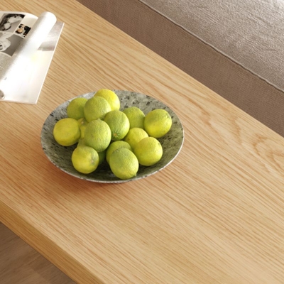 Moderner rechteckiger Bartisch aus Massivholz mit Bockgestell