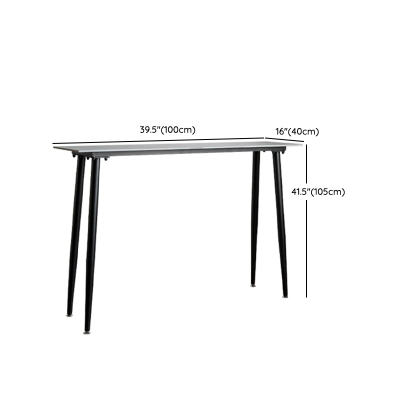 Przemysłowy 1/2/3/5-częściowy zestaw stoł&oacute;w barowych Kamienny blat ze stołkami