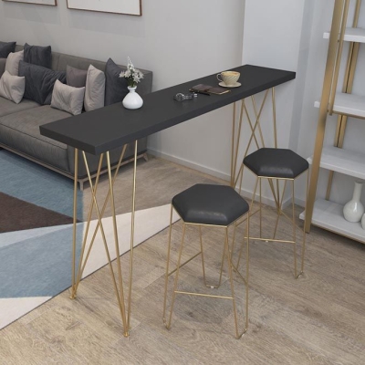 Glam Set tavolo da bar in legno di recupero 1/2/3/4 pezzi Set bancone rettangolare per uso domestico