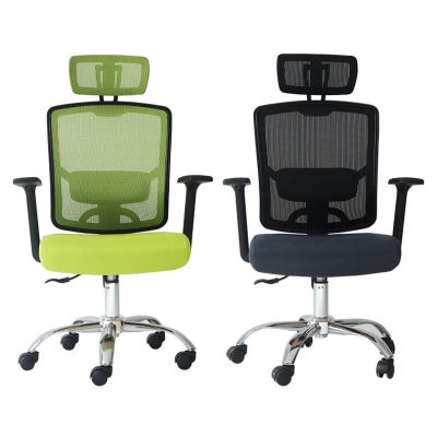 Sedia da ufficio ergonomica contemporanea Sedia da scrivania con meccanismo di inclinazione con schienale alto