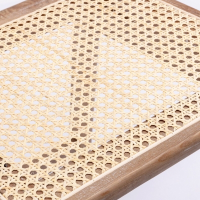 Zeitgen&ouml;ssische Barhocker aus Eschenholz f&uuml;r den Innenbereich, Rattan-Hocker mit niedriger R&uuml;ckenlehne