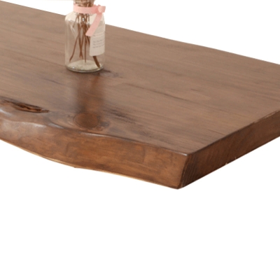 Rechteckiger Bartisch im modernen Stil, Kiefernholz, Massivholz, braun, Bar-Esstisch