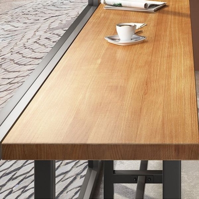 Modernes 1/7-teiliges Bartisch-Set, rechteckiger Holz-Thekentisch f&uuml;r Milchtee-Shop