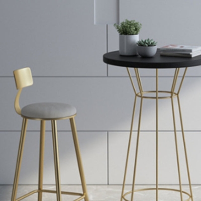 Modernes rundes Barhocker- und Tischset, 1/2/3-teiliges Pub-Set aus Metall und Holz