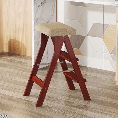 Moderner klappbarer Barhocker aus Holz ohne R&uuml;ckenlehne f&uuml;r das Esszimmer