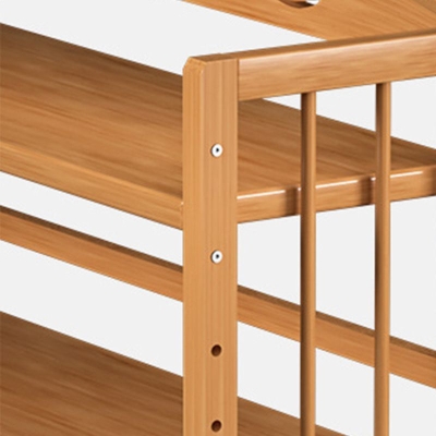 Libreria in stile moderno con libreria in bamb&ugrave; da 10" con geometria D per camera da letto